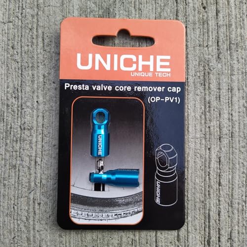 Image of UNICHE Presta Valve Cap with Valve Core Removing Function - 2 Pack [Gray] | Valve Dust Cap Fits Presta French Valves on MTB, Road Bikes, Gravel Bikes