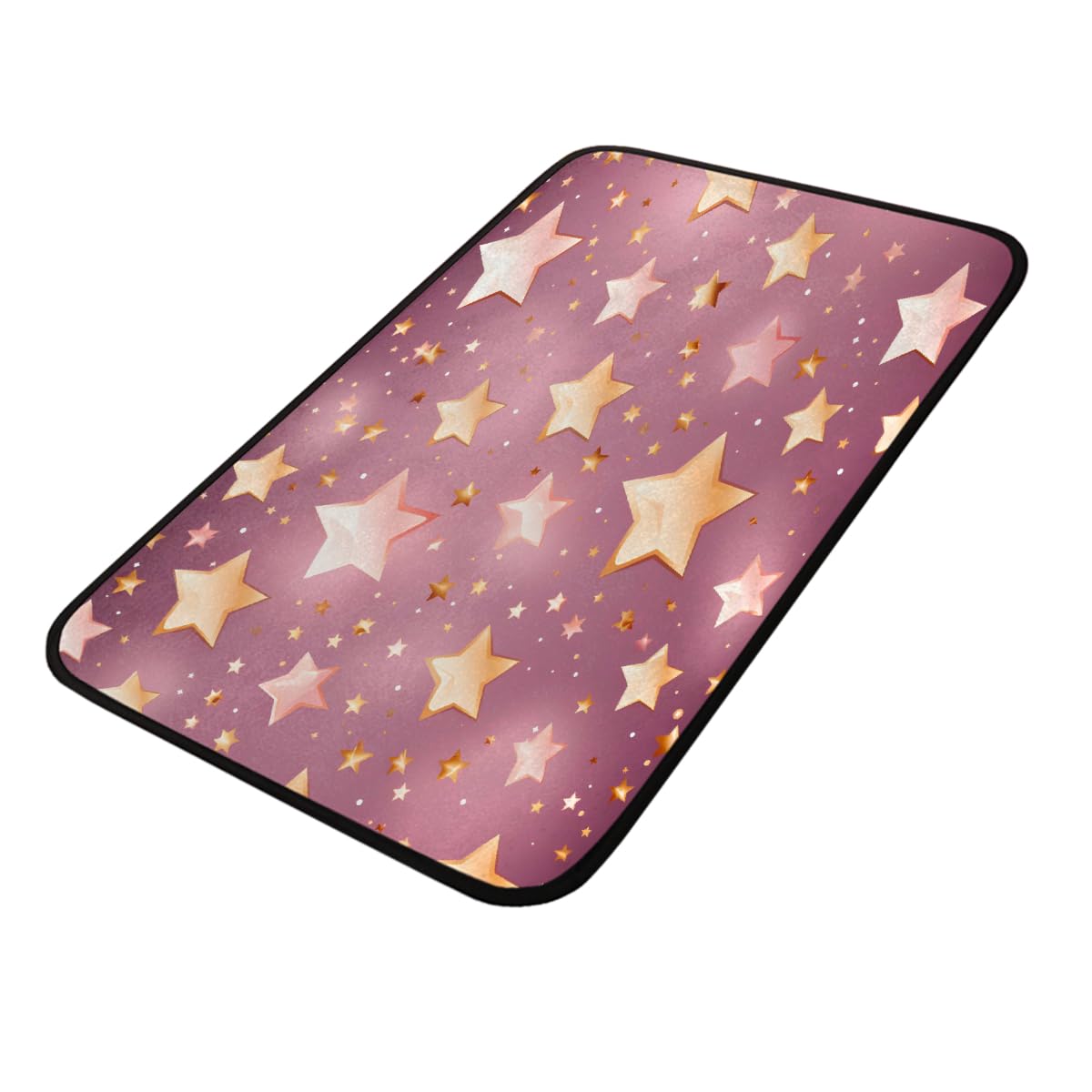 Tapis de sol antidérapant étoiles abstraites haute adhérence entrée 100x50cm