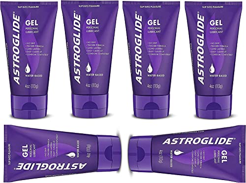 Astroglide Personal Lubricant Gel 4-Ounce Tubes (Pack of 6)
