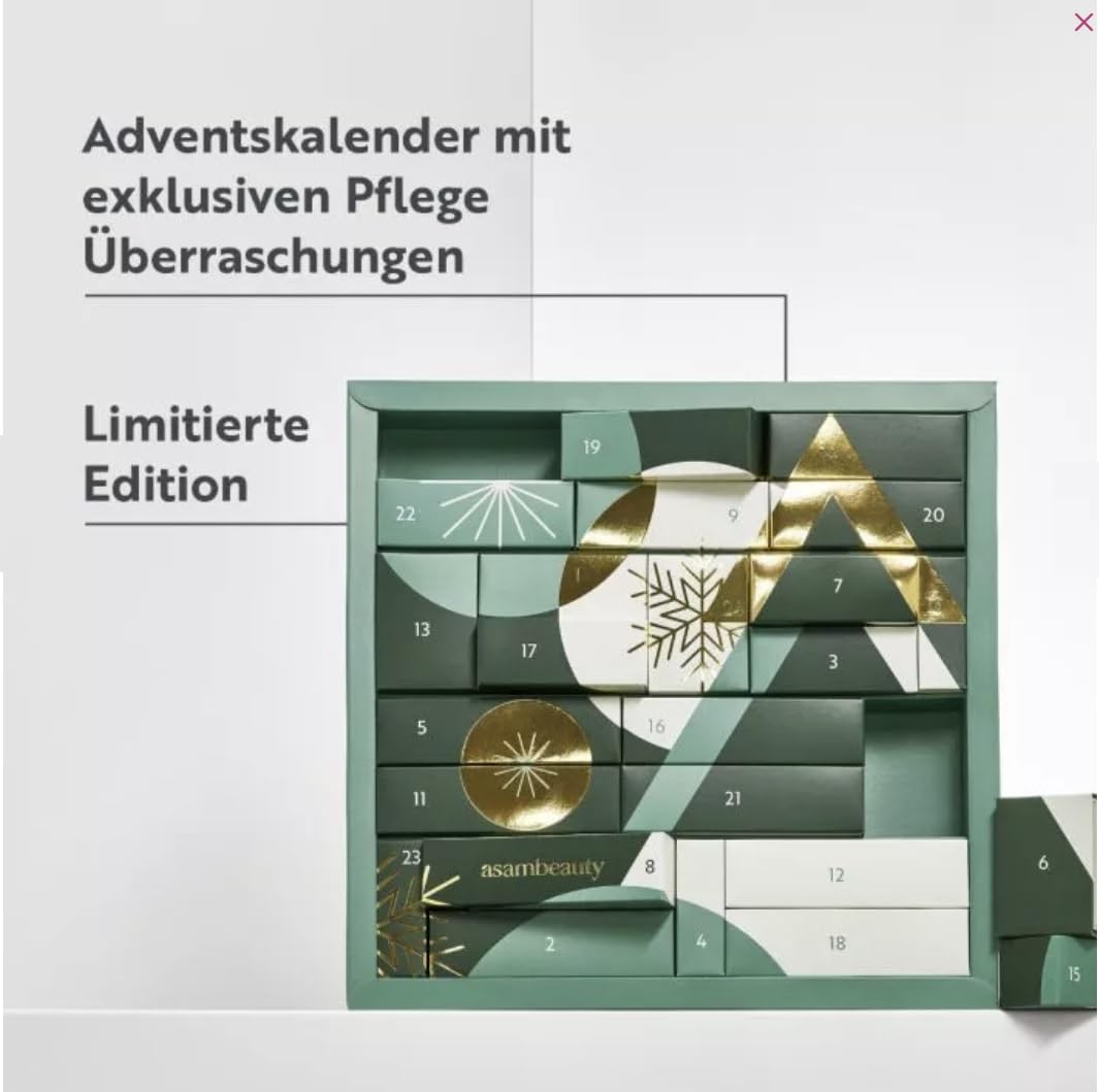 ASAM Women Adventskalender 2024 Frauen Beauty Kosmetik 24 Geschenke Women, Frau, Damen, Mädchen inkl. Calirfornia WAVE Damen Duft