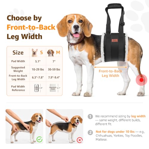 Image of Adjustable Dog Sling for Medium Dogs Soft Post-ACL Surgery Mobility Aid