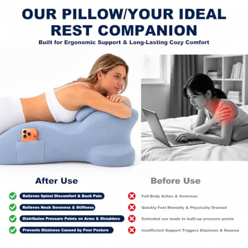 Oversized Premium Ergonomic Wedge Pillow, 27° Incline Multi-Angle Support - image 3