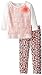 Little Lass Little Girls' 2 Piece French Terry Set Lace Foil Print