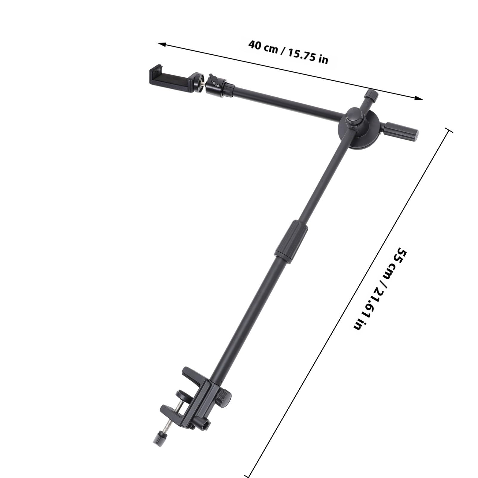 Soporte de Teléfono Ajustable para Grabación de Vídeo Brazo Articulado y Silicona Antideslizante, Soporte para Móvil en Escritorio