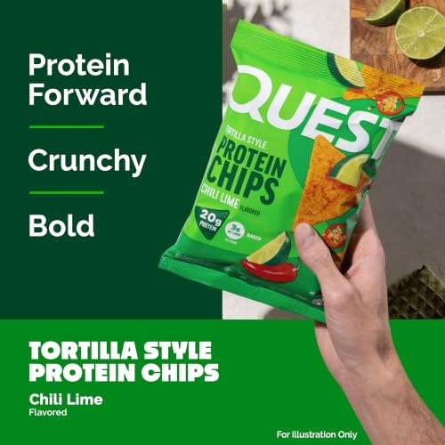 Image of Quest Nutrition Chili Lime Tortilla Style Protein Chips, 4 Count