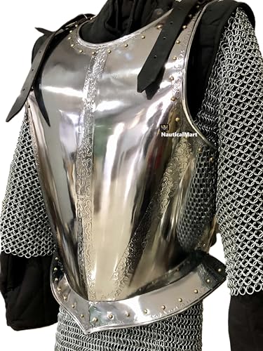 NauticalMart Medieval Kings Breastplate Knight Armor Warrior Body Jacket Breastplate Replica Christmas Costume Hallowen Costume