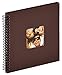 Price comparison product image Walther Fun Wire-O Bound Album with 50 Black Pages, Textured Paper, Dark Brown, 30 x 30 x 3 cm