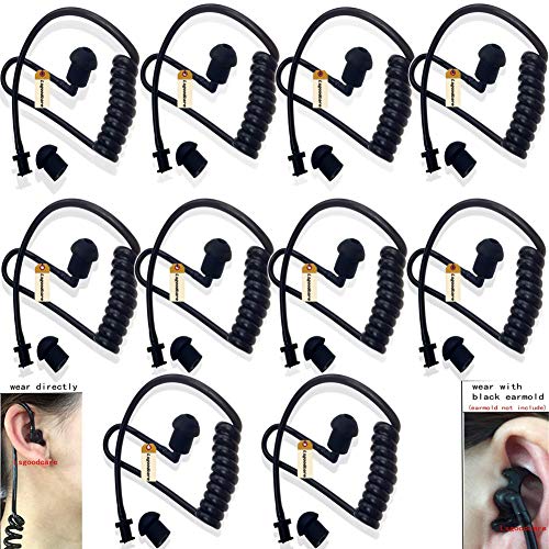 ๐ฅ Crazy Deals Replacement Coil Audio Tube, Lsgoodcare 10Pcs Twist On Acoustic Tube Replacement Black with Mushroom Earbuds Eartips Compatible for Motorola Midland Kenwood Two Way Radio Surveillance Headset Earpiece ๐ฅ Crazy Deals Replacement Coil Audio Tube, Lsgoodcare 10Pcs Twist On Acoustic Tube Replacement Black with Mushroom Earbuds Eartips Compatible for Motorola Midland Kenwood Two Way Radio Surveillance Headset Earpiece