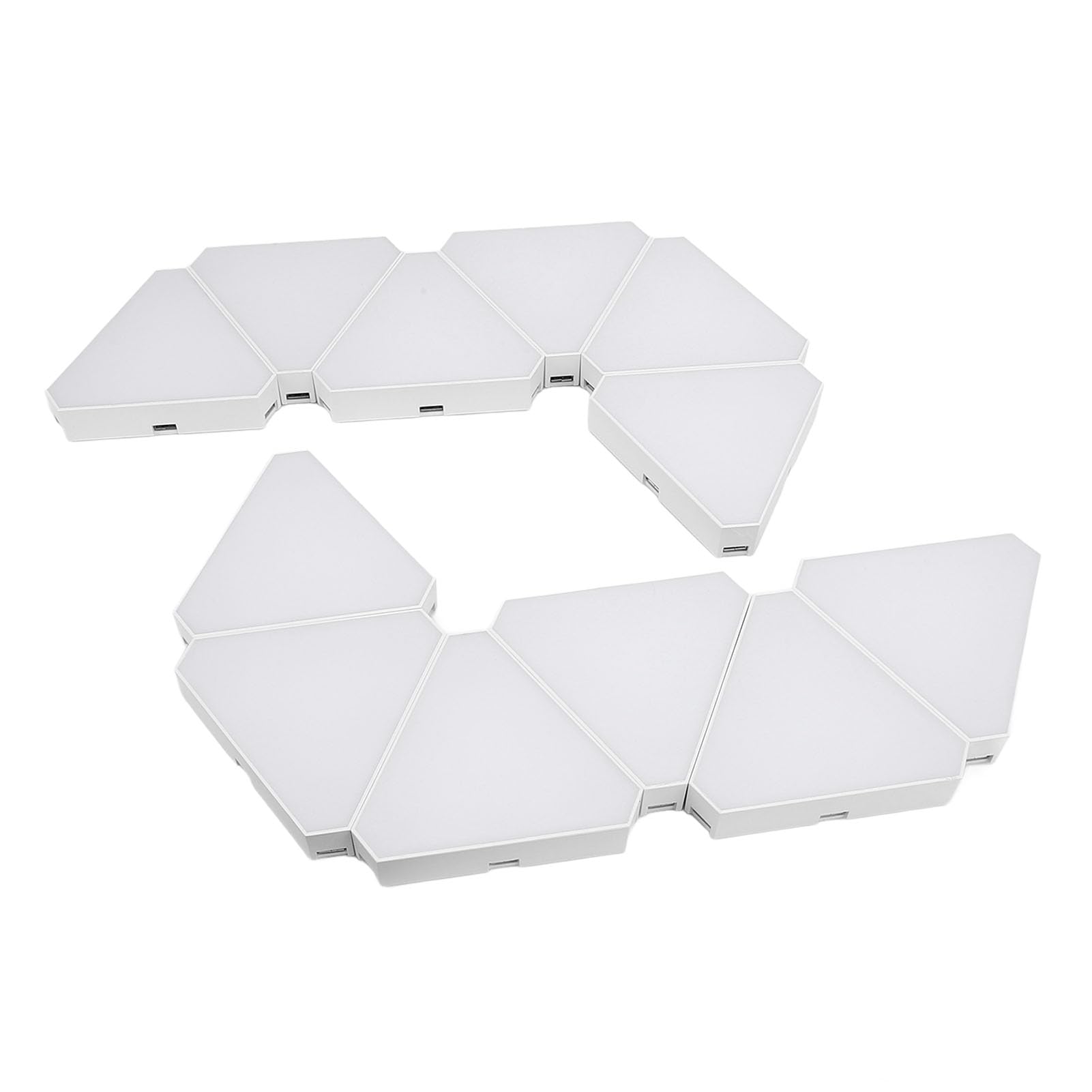 Pilipane Kit luce parete a led RGB Smart Wifi Music Sync Color Cambiazioni di controllo Triangolare APP VOCE REMOTO per arredamento per la camera da letto per la camera da gioco