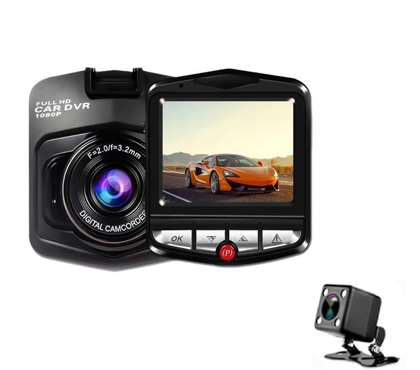 MANYCAST Dual Dash Camera for Car Front and Rear 1080P Full HD with Night Vision | WDR | G-Sensor | Loop Recording | Motion Detection | 170° Wide-Angle Dashcam | 128GB SD Card Support | (B0D5HWPJ1K) Amazon Price History, Amazon Price Tracker
