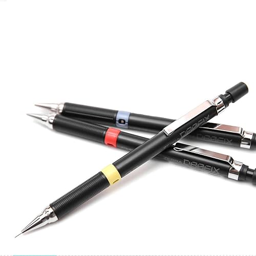 Miniatura 4 de YYMIYU Portaminas mecánico gris azul 2.3 ft lápiz de escritura cómica 1 paquete