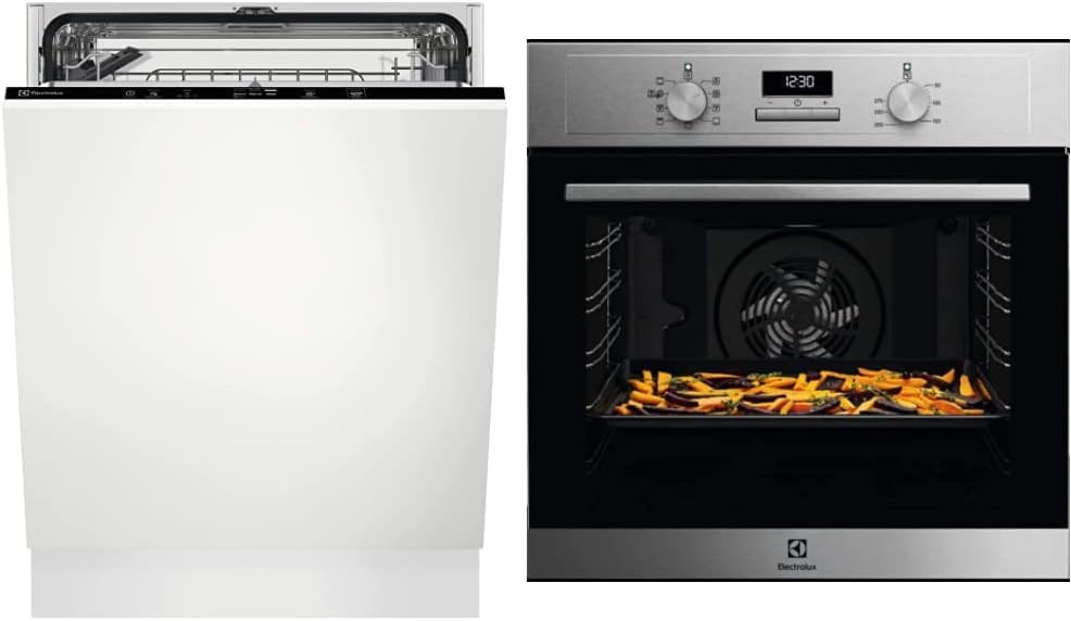 Electrolux EEA27200L Lavastoviglie integrata totale 60 cm, tecnologia AirDry, 6 programmi di lavaggio, 13 coperti [Classe di efficienza energetica E]