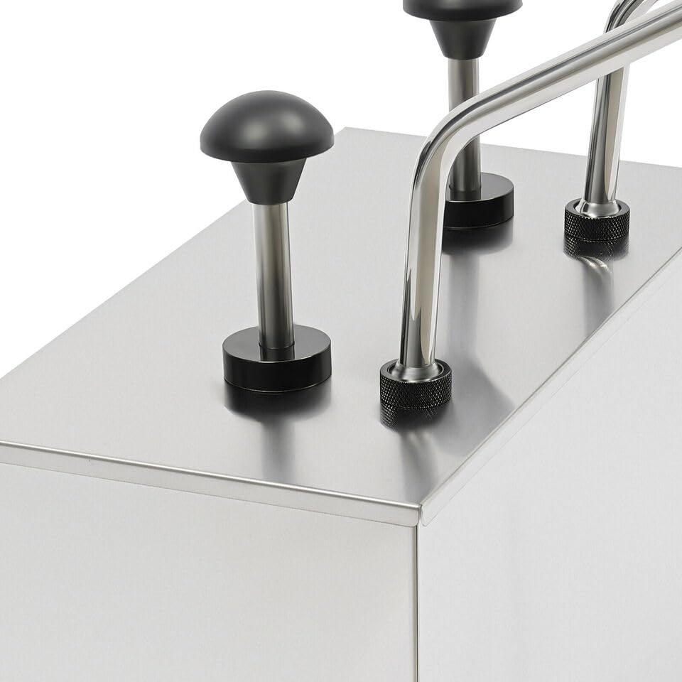 Edelstahl Soßenspender, Pumpe Soßenspender, Soßenspender, Quantitative Dispenser, Senf Sojasauce Ketchup Dispenser, 2X4L.
