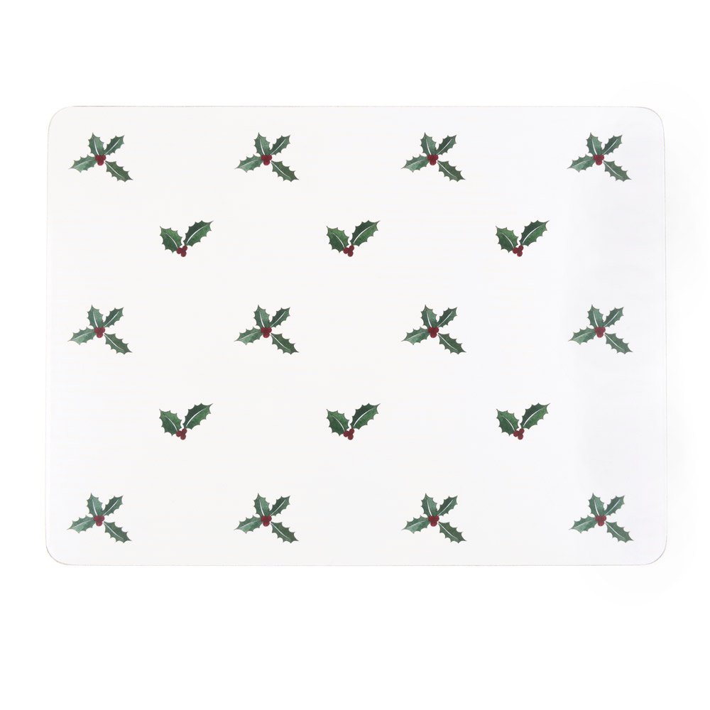 Sophie Allport Holly & Berry Placemats (Set of 4)
