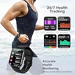 Smart Watch, 1.85" Smartwatch for Men Women (Answer/Make Call), Heart Rate, Sleep Monitor, Pedometer, 120+ Sport Modes Activity Tracker, IP68 Waterproof Fitness Watch for Android iOS (Black) - Image 3