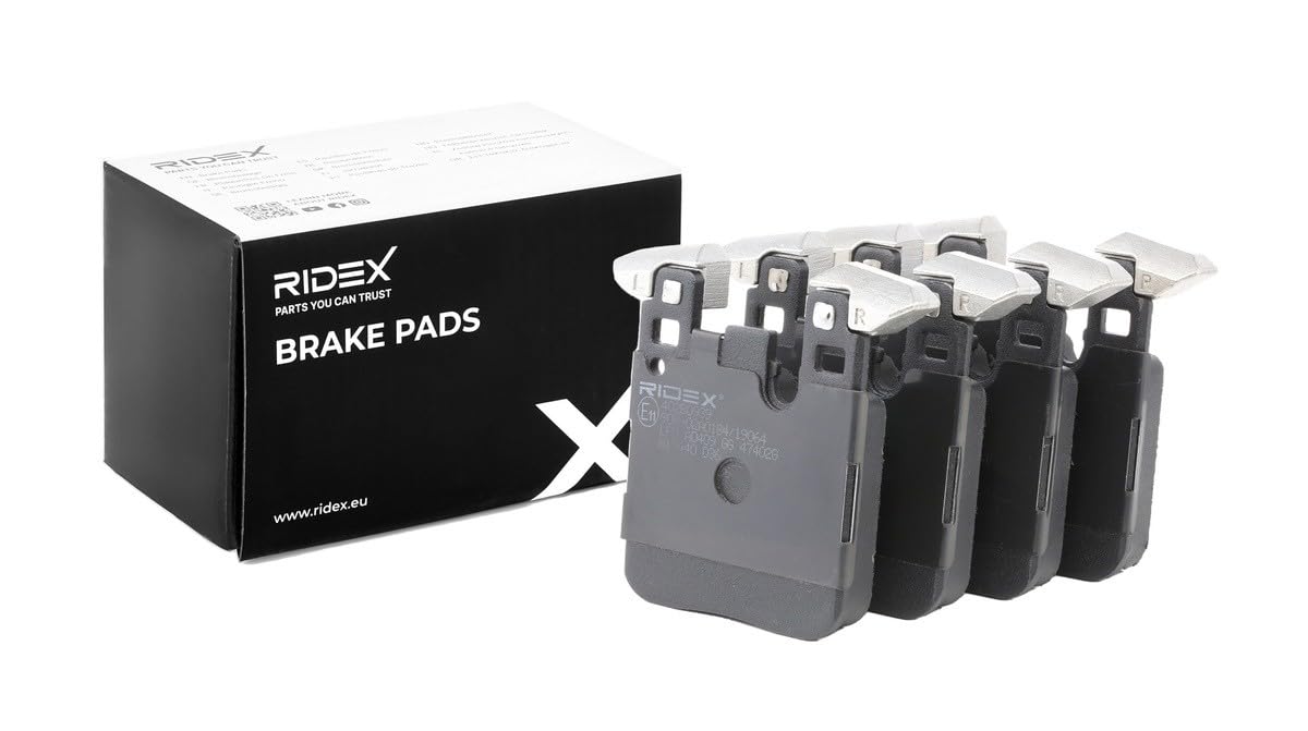 RIDEX 402B0939 Plaquettes de frein Arrière avec masses d'équilibrage Compatible avec BMW 1 5 portes F20