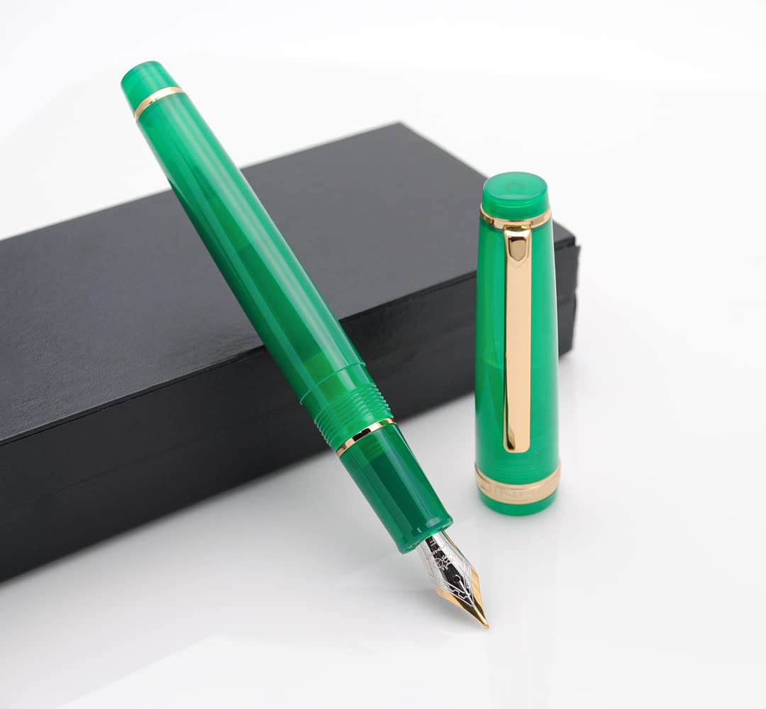 Amazon.co.jp: JINHAO 82 万年筆 ゴールドクリップ付き (ペン先F 0.5mm