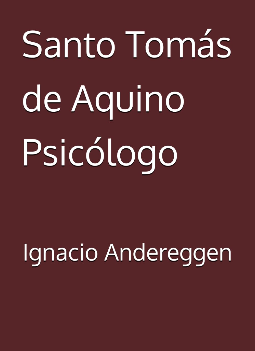 Santo Tomás de Aquino Psicólogo