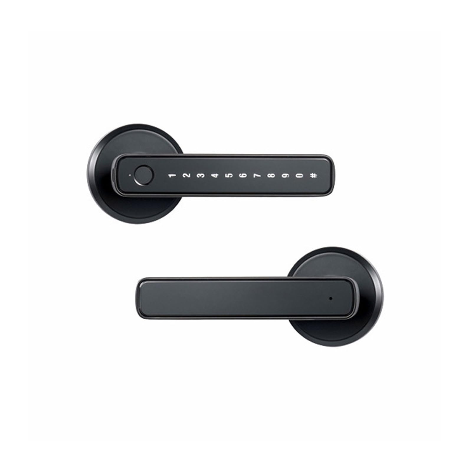 JVDDI Smart Door Handle, Door Knob Fingerprint Lock with Handle Passcode Biometric Keyless Entry Use for Bedroom Office(Password)