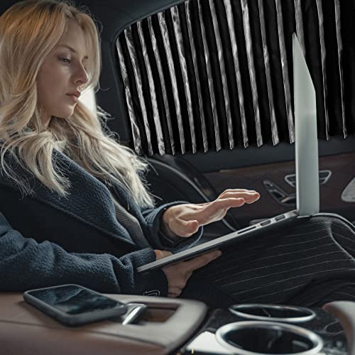Image of ZATOOTO 4 PCS Window Sun Shade - Car Side Black Privacy Sunshade Magnetic Curtain Keeps Cooler Screen for Sleeping