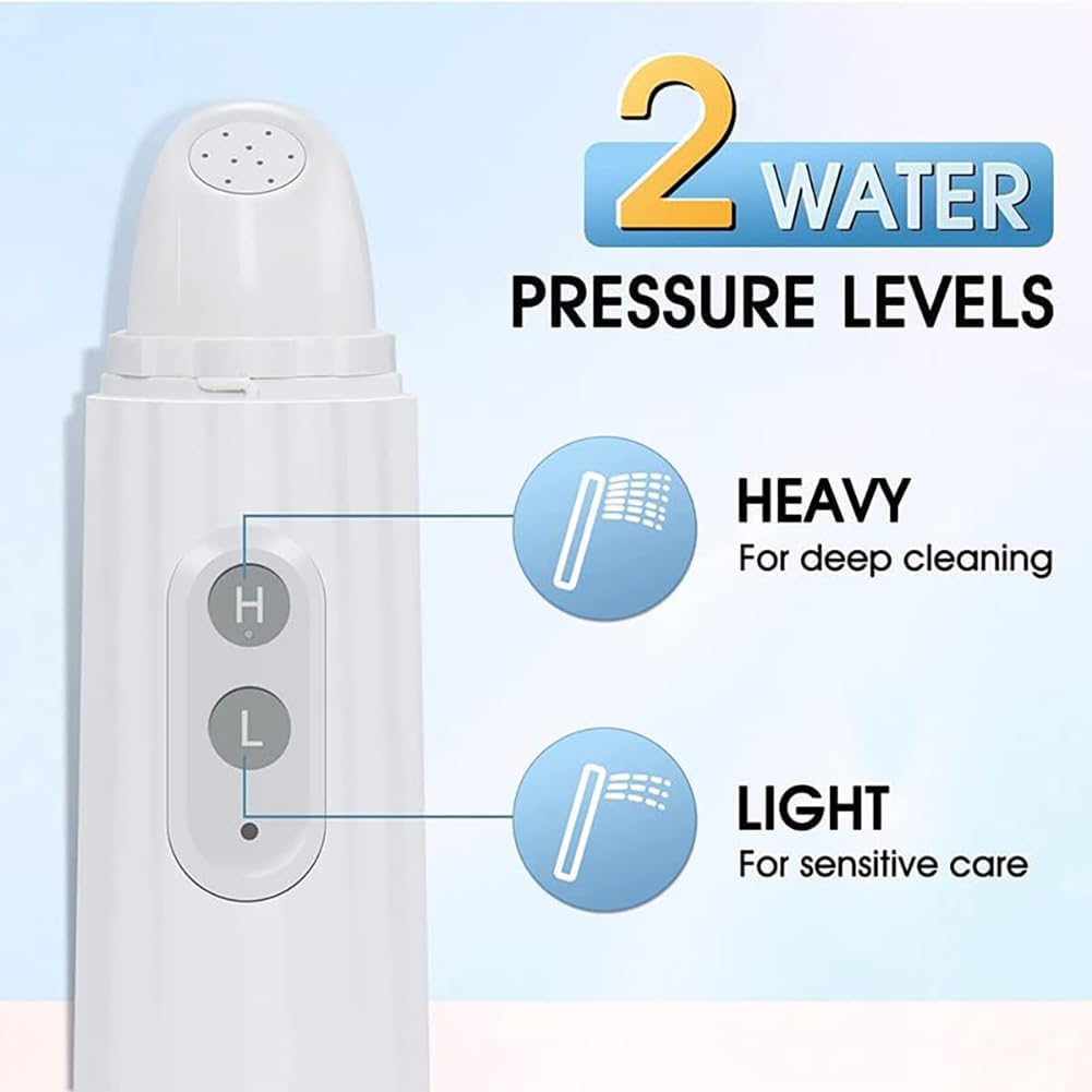 Bidé portátil de viaje, pulverizador eléctrico de mano con 2 modos de presión para higiene personal, cuidado posparto y tratamiento de hemorroides, capacidad de 270 ml