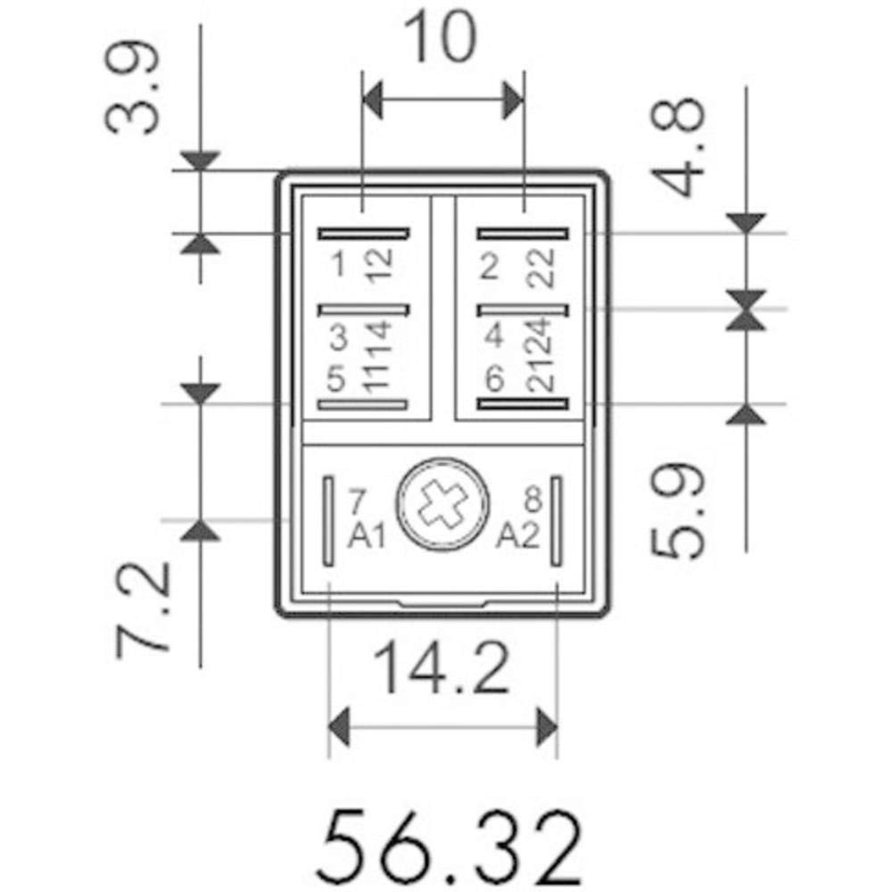 Finder Plug-in Relay, 230 V AC, 2 W, 12 A, 1 Piece, 56.32.8.230.0040