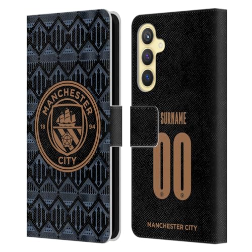 Coque en cuir Manchester City pour Samsung Galaxy S23 FE étui portefeuille premium