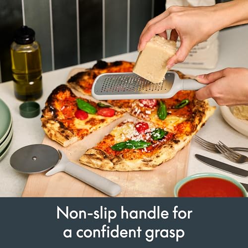 bella 7-Piece Modular Gadget Set, Grater, Pizza Cutter, Ice Cream Scoop, Peeler, Shears, Bottle Opener, Crock with removable divider, Dishwasher Safe, Oatmilk by BELLA - Image 4
