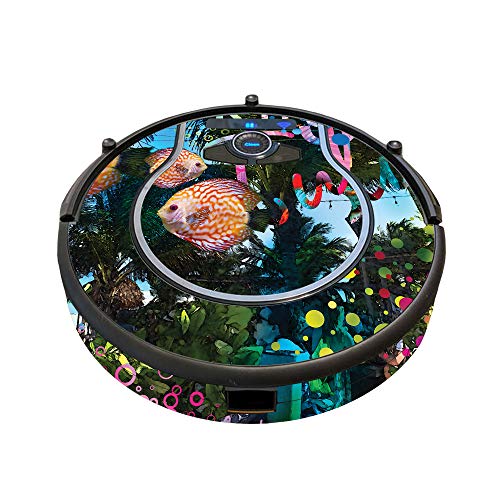 Image of MightySkins Skin Compatible with Shark Ion Robot 750 Vacuum Minimal Coverage - Psychedelic Vacation | Protective, Durable, and Unique Vinyl Decal wrap Cover | Easy to Apply, Remove | Made in The USA