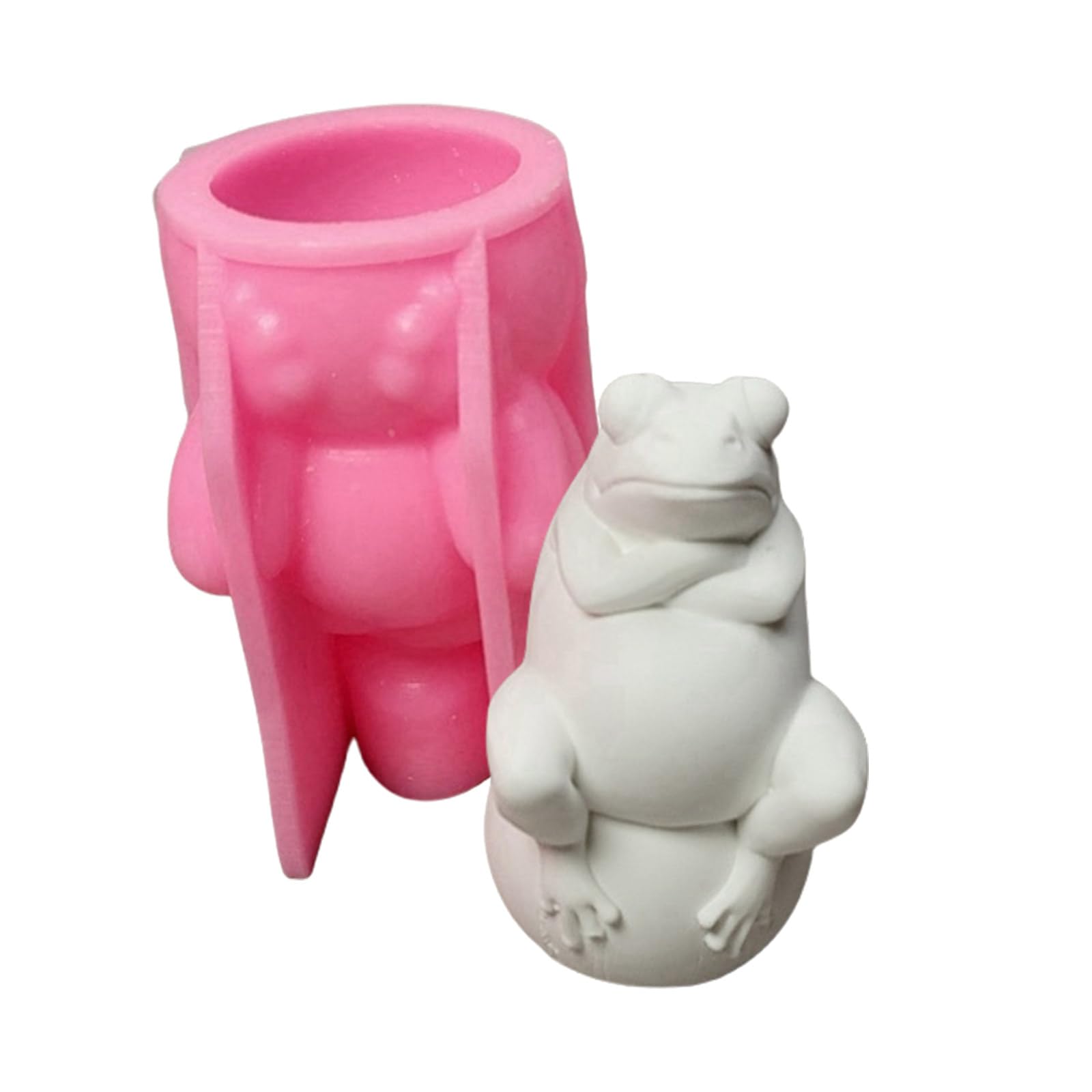Jazuaiao Silicone Molds Frogs Molds Epoxy Resin Animal Statue Castings Plasters for Soap Making Silicone