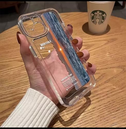 Coque iPhone 16 Pro Max transparente antichoc motif océan et soleil