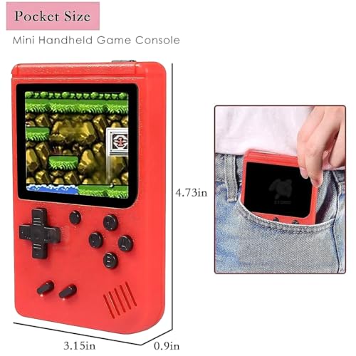 Image of Storio Rechargeable Pocket Video Game for Kids 400 in 1 Retro Game Box Console Handheld Game Box with TV Output, Multicolour