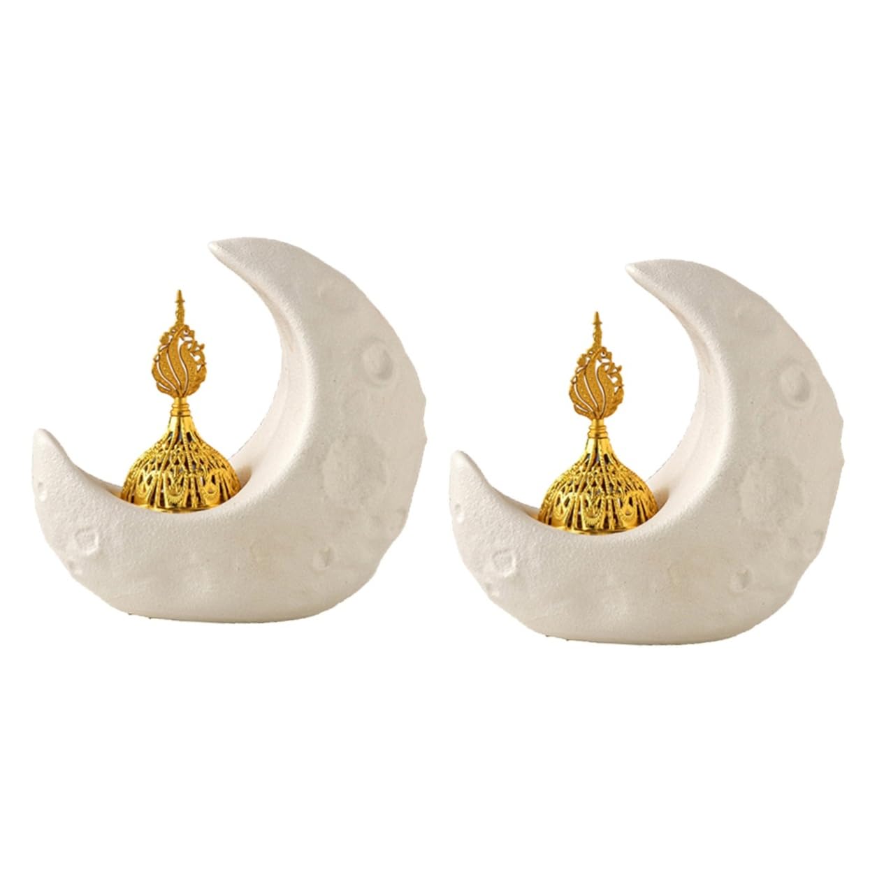 Zerodeko 2stücke Ramadan Aromatherapie Weihrauchbrenner Handgefertigter Dekorativer Räuchergefäß Für Zuhause Büro Yoga Und Meditation Einfache Und Langlebiges Design