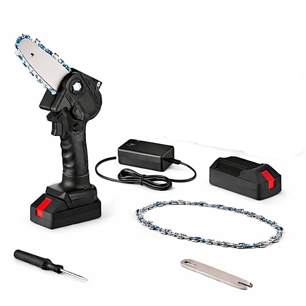 Shopper52 Cordless Mini Chainsaw for wood cutting| 21V Battery |One Hand Lightweight| Battery Powered | Wood Cutting | Tree Trimming | Chainsaw Machine-image-36