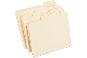 Durable Pendaflex File Folders: Letter Size (1/3 Cut Manila) - 100 Count