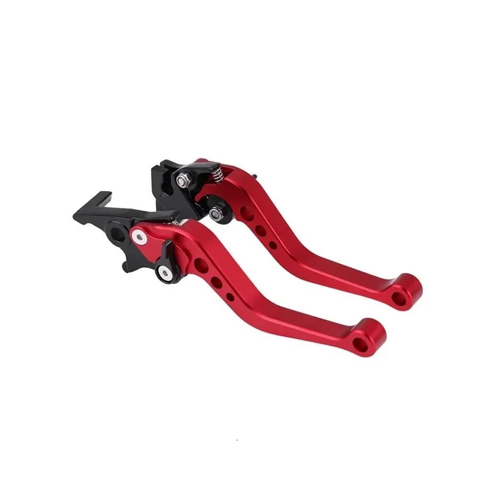 Kvkqmlfeaw Red Motorbike Hand Levers Universal Fit For Motorbike Modification Alloy Brake Handle Cnc Motorcycle Clutch Drum Brake Lever Handle Handlebar Brake Lever(Red)