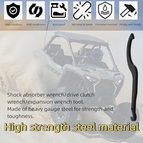 Image of 2877408 Shock Spanner Wrench,Shock Absorber Spanner,Drive Clutch Shock Wrench ATV Spanner Wrench Compatible With Polaris XP 550 RZR General 1000 Sportsman 550 Replace 2877408-329