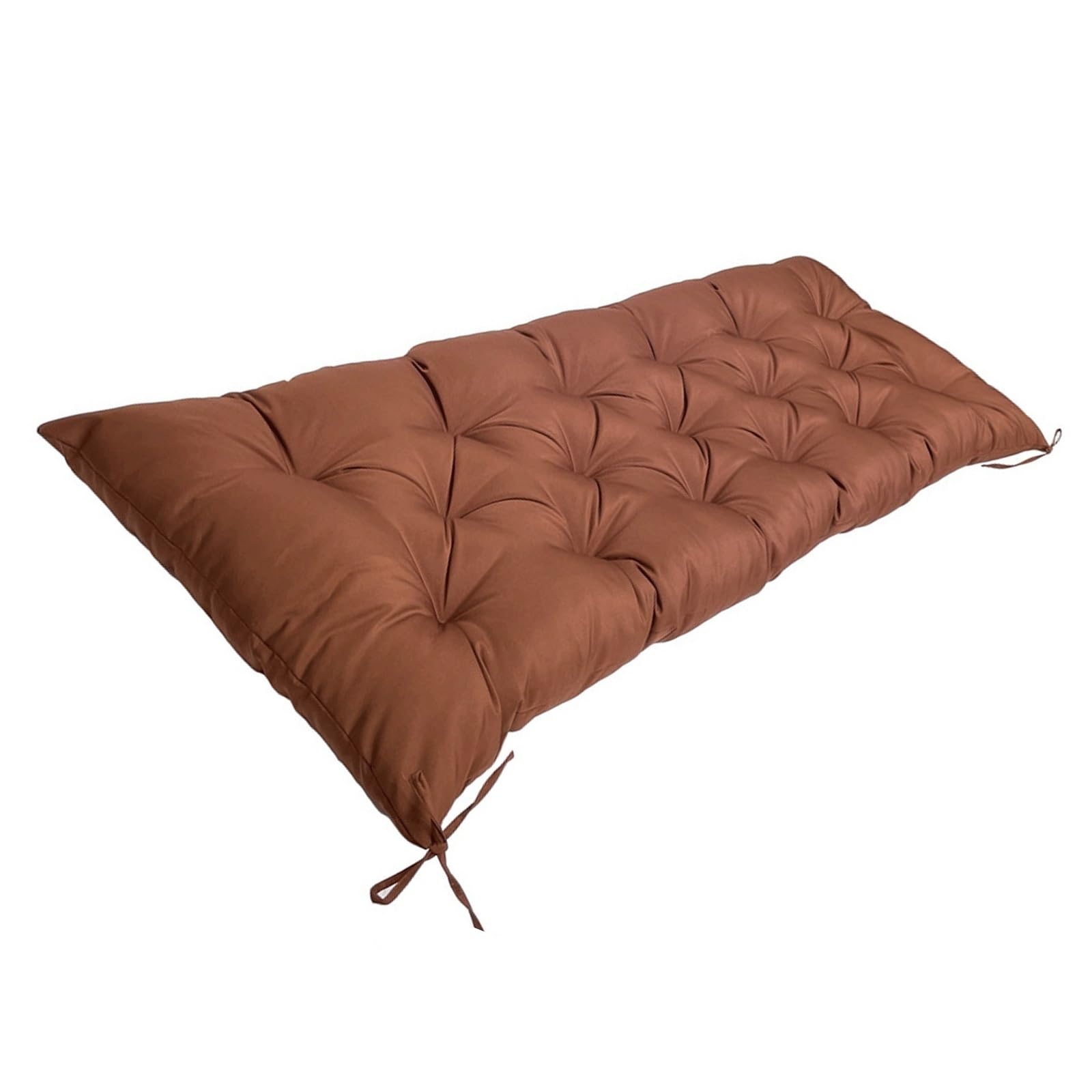 Coussin pour banc de jardin imperméable 2 3 places 100x50 matelas marron