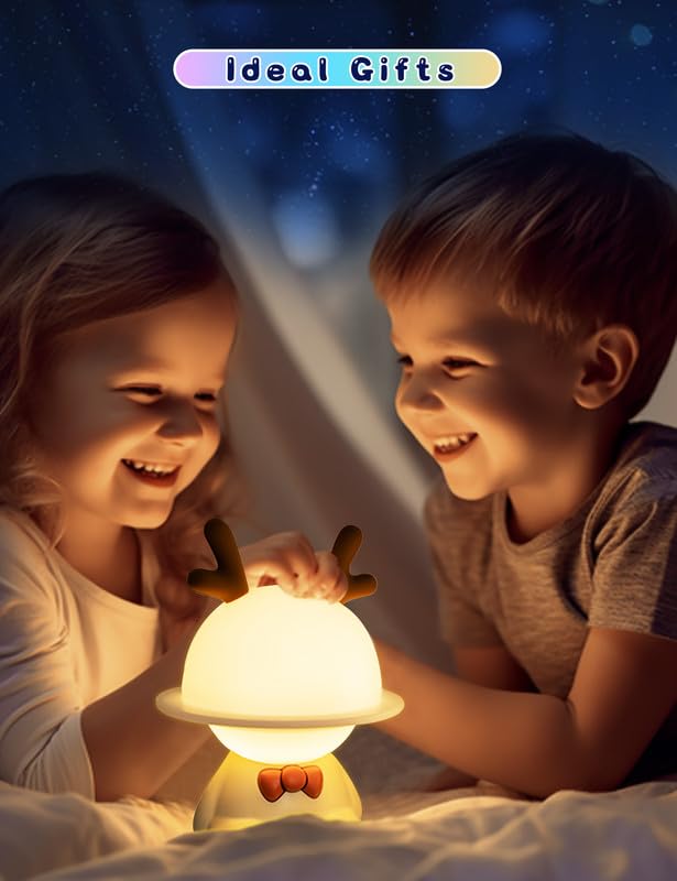Lámpara de noche infantil recargable con control táctil miniatura 6