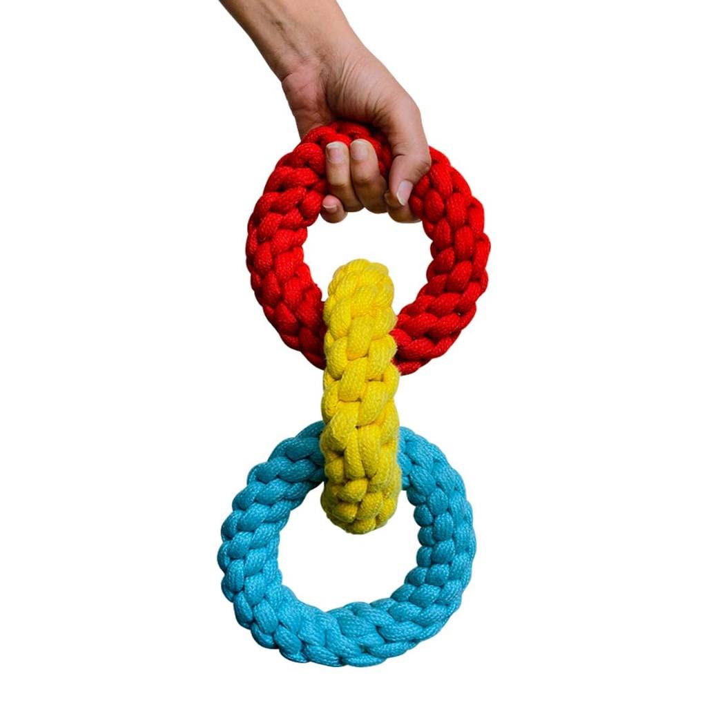 PAALTU - For Paaltu From Paaltu Borromene Ring Attractive Cotton Poly Mix Chew Dog Toys For Teething Suitable For Small,Medium And Large Puppies(Colour May Vary) (B09L7TPWLN) Amazon Price History, Amazon Price Tracker
