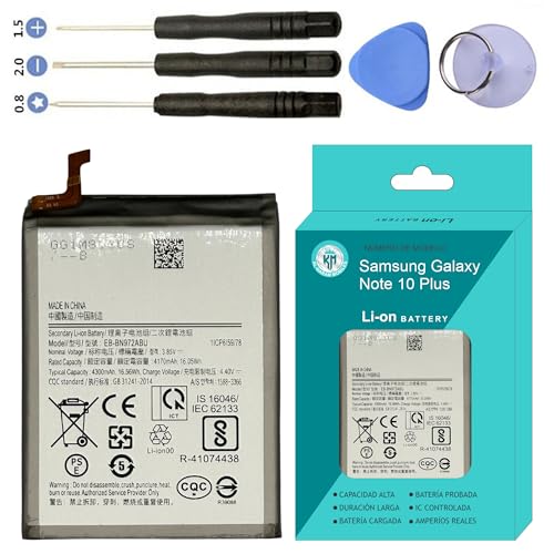 AL-KARAM MOBILES Bateria Compatible para Samsung Galaxy Note 10 Plus, Note 10 Plus 5G 4300mAh EB-BN972ABU