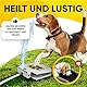 Trio Gato Hundewasserbrunnen für den Freien, Hund Haustier Wasser Sprinkler einfach aktiviert, Hund Wasser Brunnen Spielzeug