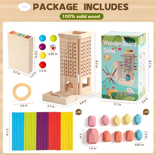Juego de Mesa Montessori de Madera para Niños 4-8 años miniatura 6
