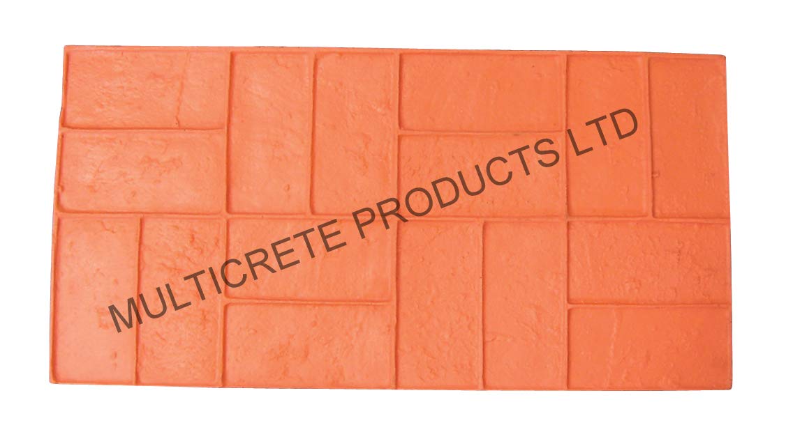 Imprinted Concrete Mats Decorative Concrete Stamps - Basket Weave Brick (Floppy)