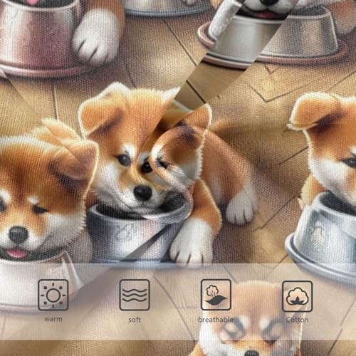 Joisal Cute Akita Inu Puppies Dogs Little Girl Panties Girls Underwear Toddlers Cotton Colorful Briefs Kids Undies 2t3