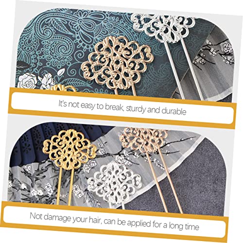 Épingles à cheveux en U pour chignon et accessoires style chinois - 7