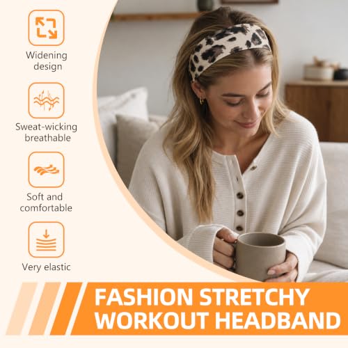 Image of Headbands for Women 8PCS, Summer-Exclusive Elastic Non Slip Hair Head Bands