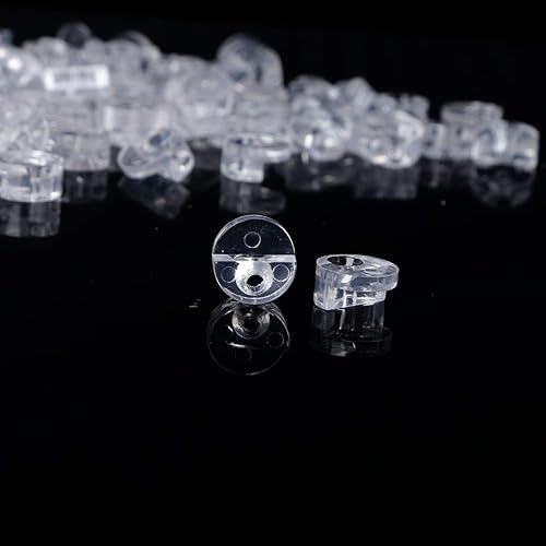 Miniatura 2 de YiZYiF - Juego de 100 clips de retención de vidrio para armarios de cristal, clips de retención de espejo, accesorios para fijar puertas de armario