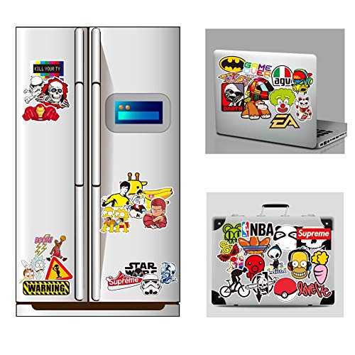 Cool Random Stickers 55-700pcs FNGEEN Laptop Stickers Bomb Vinyl Stickers Variety Pack for Luggage Computer Skateboard Car Motorcycle Decal for Teens Adults (55 PCS) - Thumbnail 4
