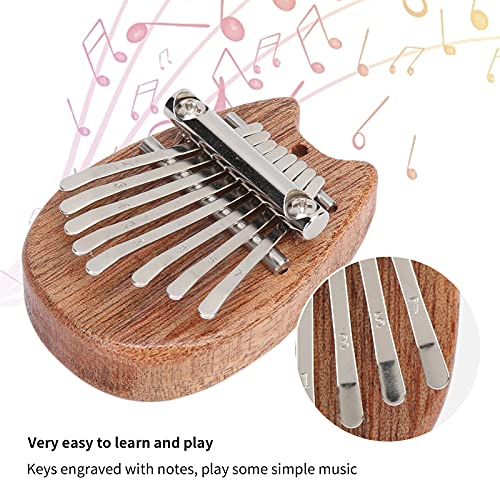 FASJ Mini Kalimba, Piano à Pouce 8 Tons Portable en Bois Fort Petit pour Les Cadeaux de Jouets pour Les Instruments de… - Les Beatles, Paul McCartney, John Lennon, RIngo Starr, George Harrison FASJ Mini Kalimba, Piano à Pouce 8 Tons Portable en Bois Fort Petit pour Les Cadeaux de Jouets pour Les Instruments de… – Image 4